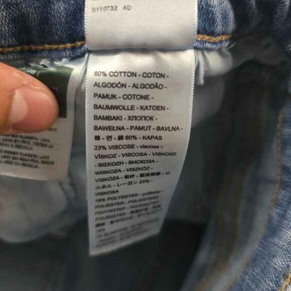 Levi's 725 high rise bootcut jeans blue denim 33 light wash‎ womens 4640 - Picture 11 of 13